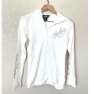 Harley-Davidson White Long Sleeve Tee